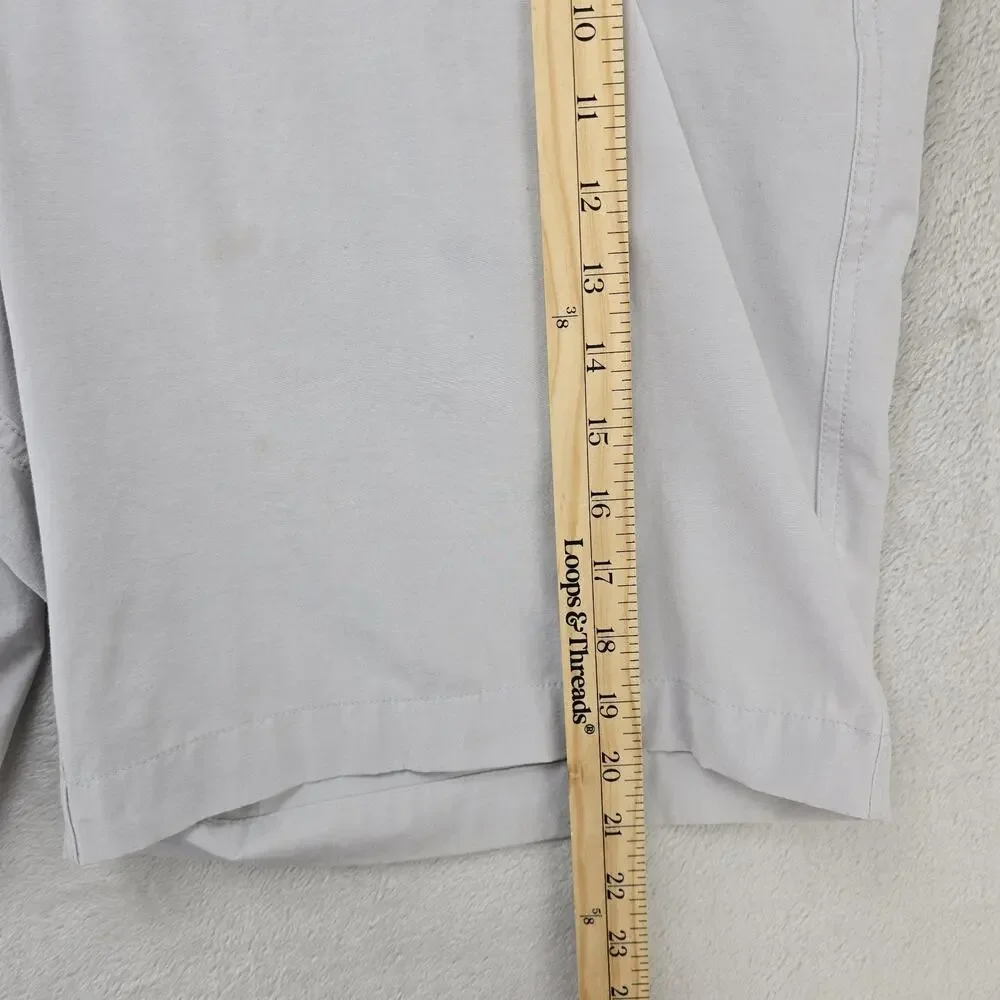 Faherty All Day Chino Shorts Mens 40 Gray Stretch Relaxed Fit 9